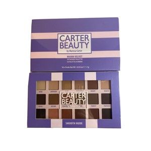 2x Carter Beauty by Marissa Carter Warm Velvet & Smooth Nude 18 Shade Eyeshadow